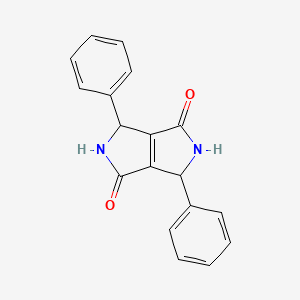 molecular formula C18H14N2O2 B1651767 Pyrrolo[3,4-c]pyrrole-1,4-dione, 3,6-diphenyl- CAS No. 133838-68-3