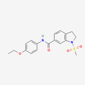 molecular formula C18H20N2O4S B1651787 N~6~-(4-ethoxyphenyl)-1-(methylsulfonyl)-6-indolinecarboxamide CAS No. 1340859-15-5