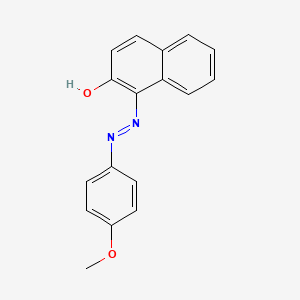 molecular formula C17H14N2O2 B1651797 1-(4-Methoxyphenylazo)-2-naphthol CAS No. 13411-91-1