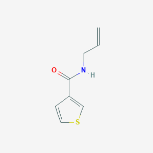 molecular formula C8H9NOS B1651802 N-allylthiophene-3-carboxamide CAS No. 1341660-63-6