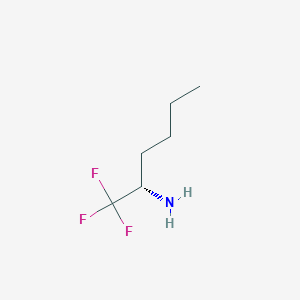 molecular formula C6H12F3N B1651810 (S)-1,1,1-Trifluoro-2-hexylamine CAS No. 1344635-30-8
