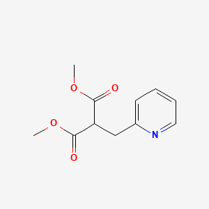 molecular formula C11H13NO4 B1651818 Dimethyl [(pyridin-2-yl)methyl]propanedioate CAS No. 13470-57-0