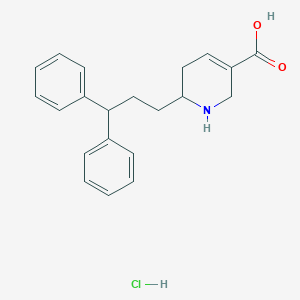 molecular formula C21H24ClNO2 B165183 6-(3,3-Diphenylpropyl)guvacine CAS No. 134420-91-0