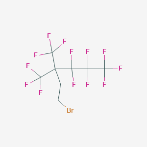 molecular formula C8H4BrF13 B165187 6-Bromo-1,1,1,2,2,3,3-heptafluoro-4,4-bis(trifluoromethyl)hexane CAS No. 128454-91-1