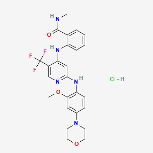 molecular formula C25H27ClF3N5O3 B1651901 PND-1186 hydrochloride CAS No. 1356154-94-3