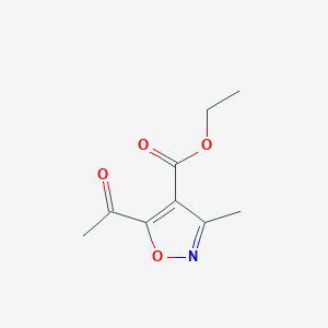 molecular formula C9H11NO4 B165196 Ethyl 5-acetyl-3-methylisoxazole-4-carboxylate CAS No. 129663-13-4