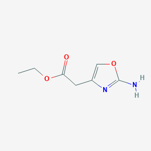 molecular formula C7H10N2O3 B1651971 Ethyl 2-(2-aminooxazol-4-yl)acetate CAS No. 1374264-45-5