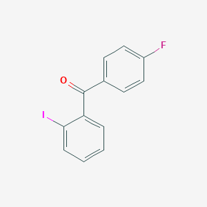 molecular formula C13H8FIO B165203 4-氟-2'-碘二苯甲酮 CAS No. 138504-31-1