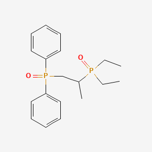 molecular formula C19H26O2P2 B1652039 Phosphine oxide, [2-(diethylphosphinyl)propyl]diphenyl- CAS No. 137862-45-4