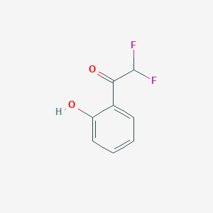 molecular formula C8H6F2O2 B1652045 2,2-Difluoro-1-(2-hydroxyphenyl)ethan-1-one CAS No. 1379207-03-0