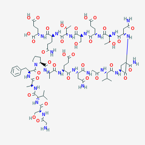 molecular formula C81H125N23O34 B165205 Neuropeptide GE CAS No. 134748-04-2