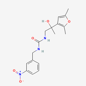 3-[2-(2,5-Dimethylfuran-3-yl)-2-hydroxypropyl]-1-[(3-nitrophenyl)methyl]urea