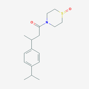 4-{3-[4-(Propan-2-yl)phenyl]butanoyl}-1lambda4-thiomorpholin-1-one