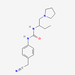 1-[4-(Cyanomethyl)phenyl]-3-[1-(pyrrolidin-1-yl)butan-2-yl]urea