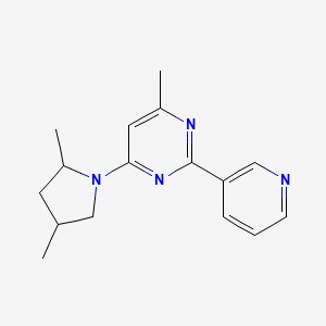 4-(2,4-Dimethylpyrrolidin-1-yl)-6-methyl-2-(pyridin-3-yl)pyrimidine