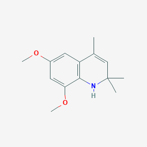 molecular formula C14H19NO2 B1652105 Quinoline, 1,2-dihydro-6,8-dimethoxy-2,2,4-trimethyl- CAS No. 138686-57-4