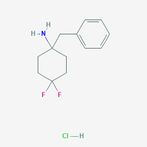 1-Benzyl-4,4-difluorocyclohexan-1-aminehydrochloride
