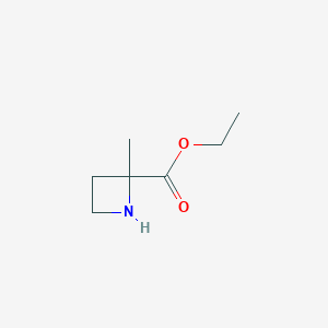 molecular formula C7H13NO2 B1652122 Ethyl 2-methylazetidine-2-carboxylate CAS No. 1391194-70-9