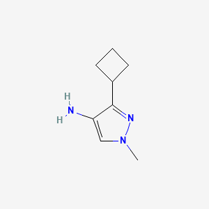 molecular formula C8H13N3 B1652136 3-CYCLOBUTYL-1-METHYL-1H-PYRAZOL-4-AMINE CAS No. 1393101-18-2
