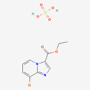 molecular formula C10H11BrN2O6S B1652184 Ethyl 8-bromoimidazo[1,2-a]pyridine-3-carboxylate;sulfuric acid CAS No. 1397198-82-1