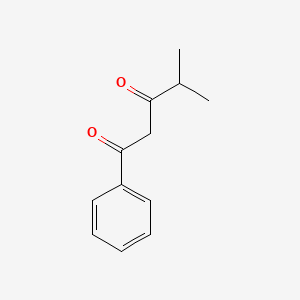 molecular formula C12H14O2 B1652188 4-methyl-1-phenylpentane-1,3-dione CAS No. 13988-65-3