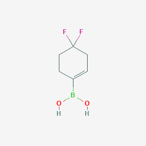 molecular formula C6H9BF2O2 B1652197 (4,4-Difluorocyclohex-1-en-1-yl)boronic acid CAS No. 1401165-15-8