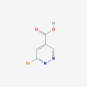 molecular formula C5H3BrN2O2 B1652207 6-Bromopyridazine-4-carboxylic acid CAS No. 1402665-33-1