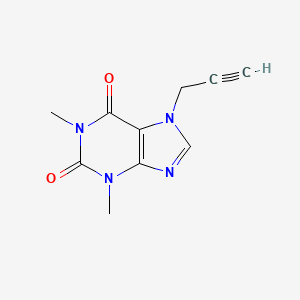 molecular formula C10H10N4O2 B1652230 Theophylline, 7-(2-propynyl)- CAS No. 14114-45-5