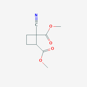 molecular formula C9H11NO4 B1652232 Dimethyl 1-cyano-1,2-cyclobutanedicarboxylate CAS No. 14132-45-7