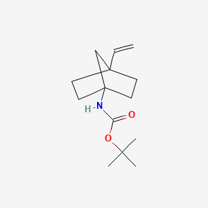 molecular formula C14H23NO2 B1652260 Tert-butyl (4-vinylbicyclo[2.2.1]heptan-1-yl)carbamate CAS No. 1417551-45-1