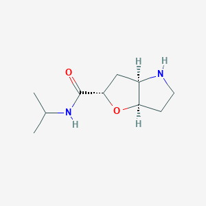 molecular formula C10H18N2O2 B1652280 Rel-(2S,3Ar,6Ar)-N-Isopropylhexahydro-2H-Furo[3,2-B]Pyrrole-2-Carboxamide CAS No. 1422064-99-0