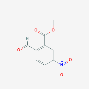 molecular formula C9H7NO5 B1652313 Methyl 2-formyl-5-nitrobenzoate CAS No. 142314-69-0