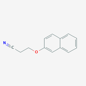 molecular formula C13H11NO B1652314 Propanenitrile, 3-(2-naphthalenyloxy)- CAS No. 14233-72-8