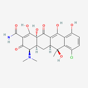 molecular formula C22H23ClN2O8 B1652370 4-Epichlortetracycline CAS No. 14297-93-9