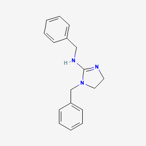 molecular formula C17H19N3 B1652393 1-Benzyl-2-(benzylamino)-4,5-dihydro-1H-imidazole CAS No. 1434639-78-7