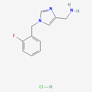 [1-(2-Fluorobenzyl)-1H-imidazol-4-yl]methanamine hydrochloride
