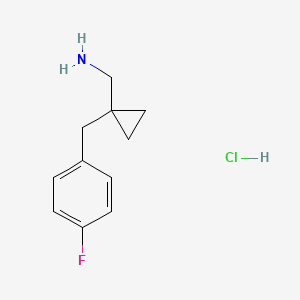 1-[(4-Fluorophenyl)methyl]cyclopropyl-methanamine hydrochloride