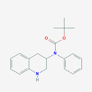 molecular formula C20H24N2O2 B1652465 Tert-butyl phenyl(1,2,3,4-tetrahydroquinolin-3-yl)carbamate CAS No. 1443978-90-2