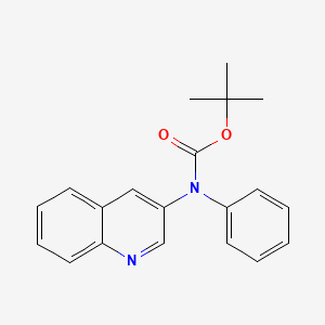 molecular formula C20H20N2O2 B1652466 Tert-butyl phenyl(quinolin-3-yl)carbamate CAS No. 1443978-94-6