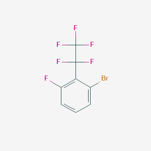 molecular formula C8H3BrF6 B1652493 2-Bromo-6-fluoropentafluoroethylbenzene CAS No. 1447671-65-9