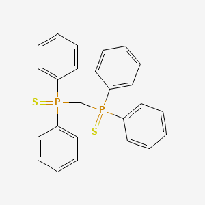 molecular formula C25H22P2S2 B1652537 Diphenylphosphinothioylmethyl-diphenyl-sulfanylidene-lambda5-phosphane CAS No. 14633-92-2