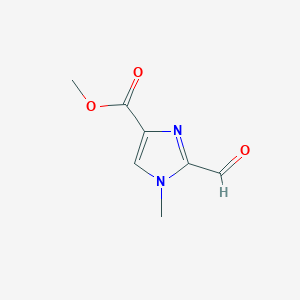 molecular formula C7H8N2O3 B1652549 Methyl 2-formyl-1-methylimidazole-4-carboxylate CAS No. 1467728-95-5