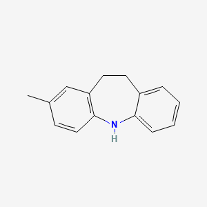 molecular formula C15H15N B1652594 2-Methyl 10,11-dihydro dibenzazepine CAS No. 150802-55-4