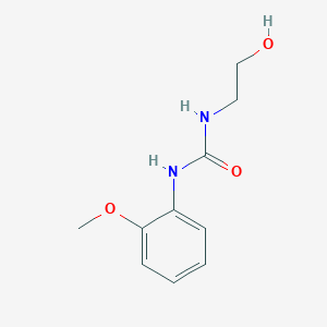 molecular formula C10H14N2O3 B1652602 1-(2-Hydroxyethyl)-3-(2-methoxyphenyl)urea CAS No. 15145-33-2