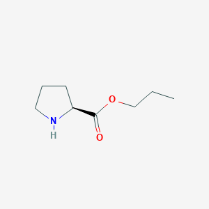 molecular formula C8H15NO2 B165262 (S)-Propyl pyrrolidine-2-carboxylate CAS No. 134666-85-6