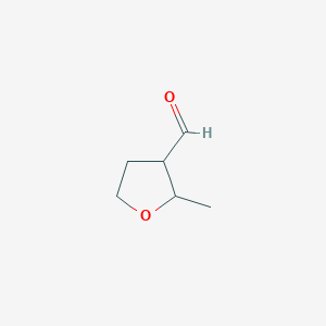 molecular formula C6H10O2 B1652631 2-Methyloxolane-3-carbaldehyde CAS No. 153448-58-9