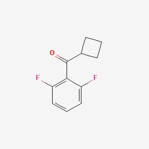 molecular formula C11H10F2O B1652640 Cyclobutyl(2,6-difluorophenyl)methanone CAS No. 1541020-00-1