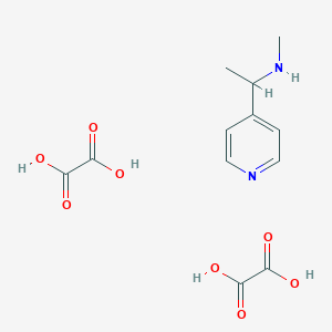 molecular formula C10H14N2O4 B1652657 N-methyl-1-(4-pyridinyl)ethanamine diethanedioate CAS No. 1559064-06-0