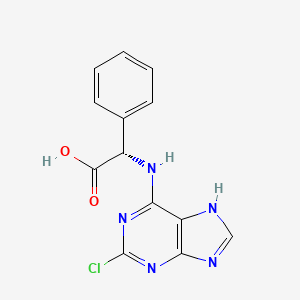 (S)-2-((2-chloro-9H-purin-6-yl)amino)-2-phenylacetic acid
