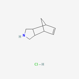 molecular formula C9H14ClN B1652730 3a,4,7,7a-Tetrahydro-4,7-methanoisoindoline hydrochloride CAS No. 15997-94-1